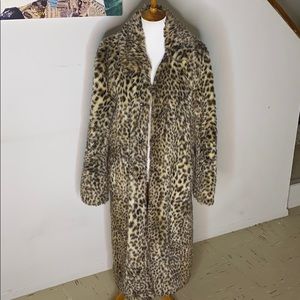 giambattista valli x hm full length leopard trench size XS